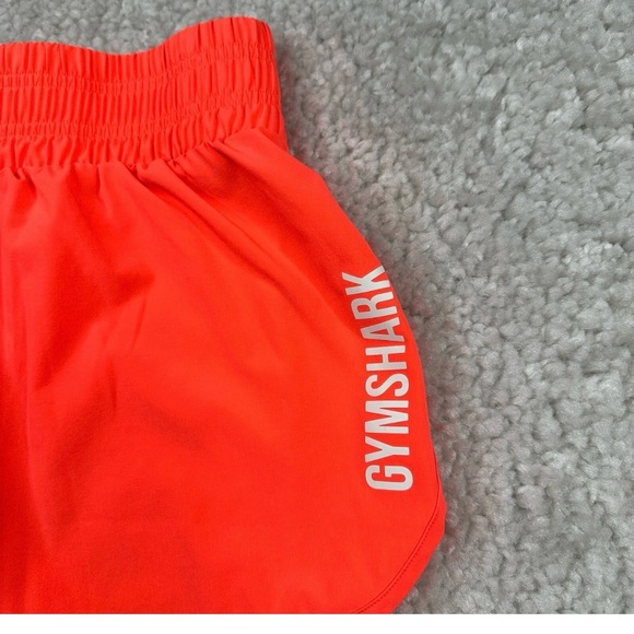 Gymshark Women's Pulse Mid Rise Shorts - in Coral - Picture 4 of 7